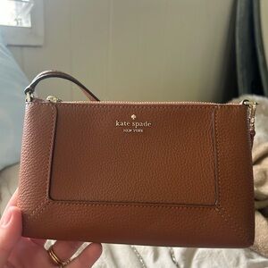Kate Spade Tan Leather Wristlet
